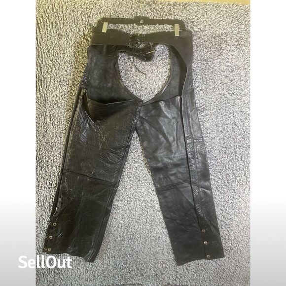 Silver Bike Women's Black Leather Motorcycle pants Size S - Picture 1 of 13